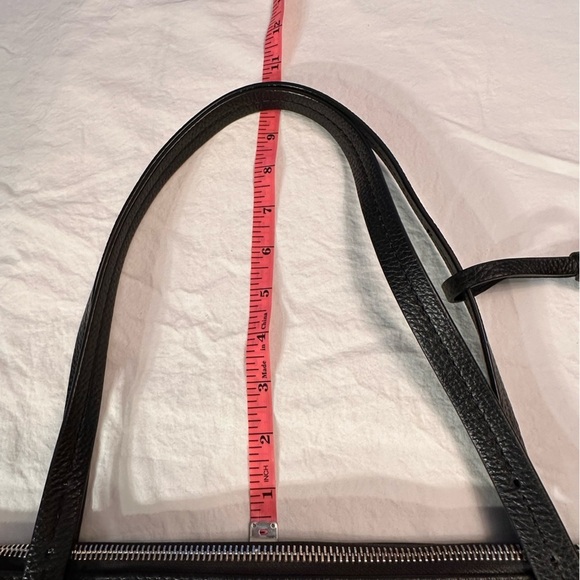 Kate Spade Large Tote Bag Classic Black Leather w/Tassle Accent - Picture 10 of 13